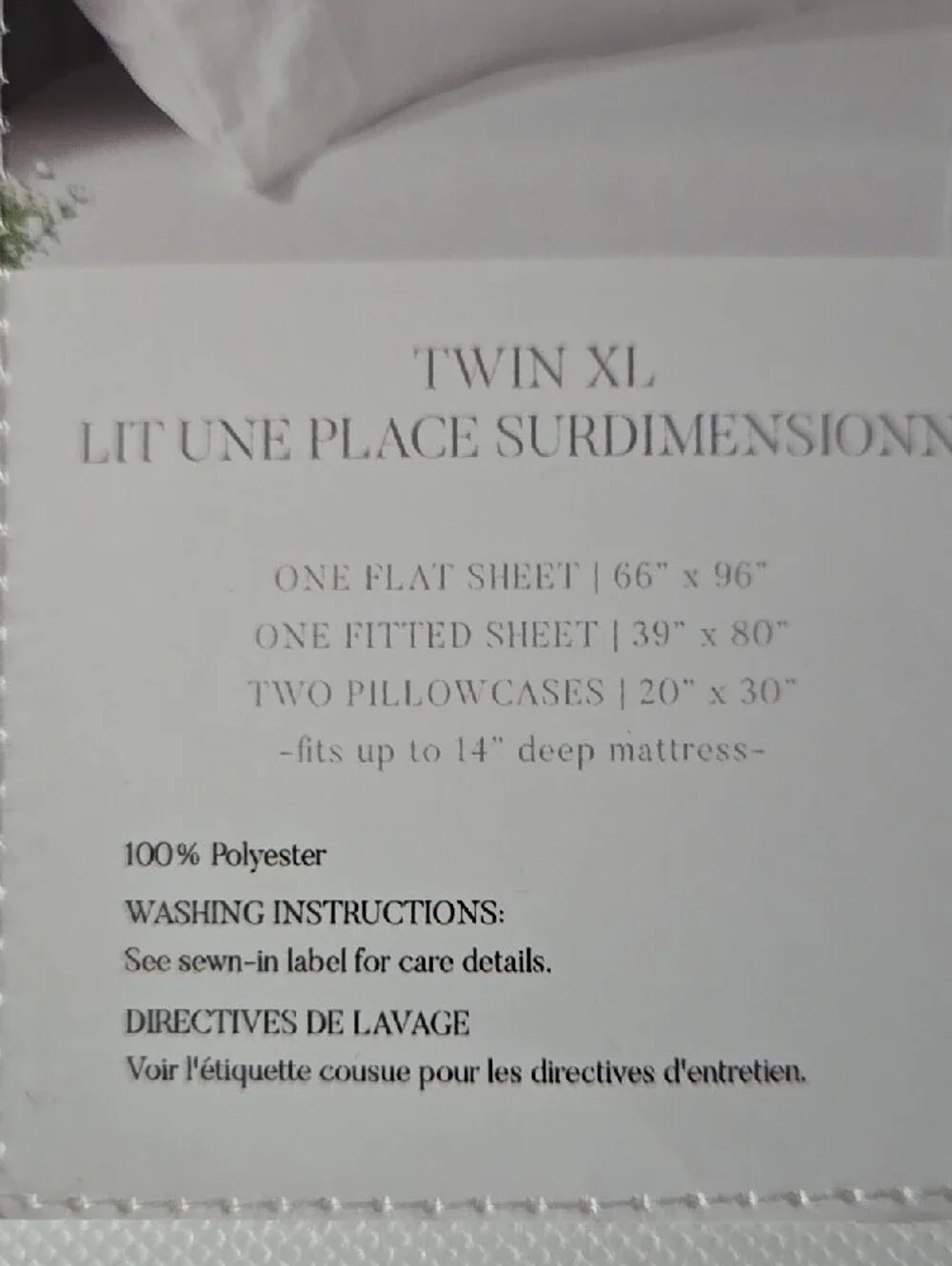 White 4-Piece Sheet Set - Twin XL